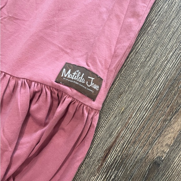 Matilda Jane Big Ruffle Crop Pants Pull On Stretch Wide Leg Trousers Pink Small - Picture 2 of 5